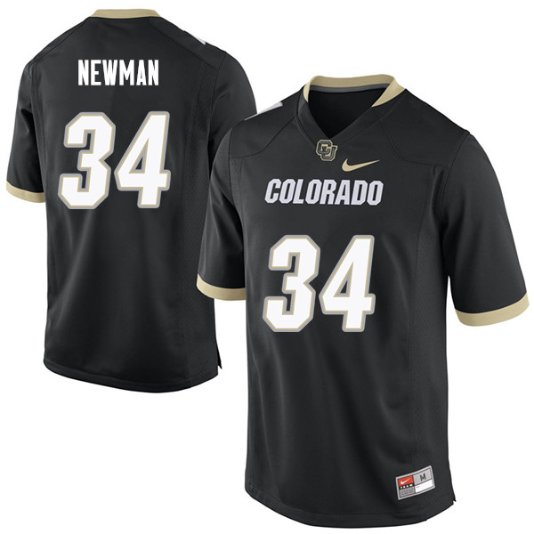 Men #34 Chase Newman Colorado Buffaloes College Football Jerseys Sale-Black